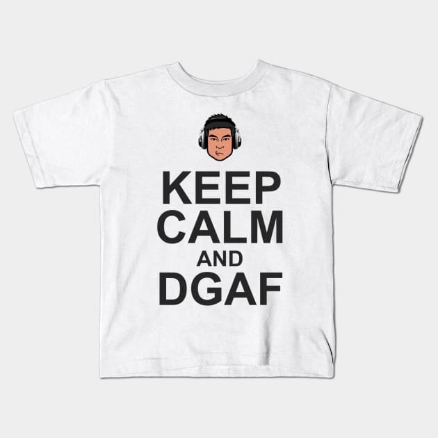 Keep Calm and DGAF Kids T-Shirt by roypalaboyph